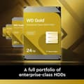 Miniatyrbild 3 av 3: Hårddisk - Western Digital - WD Gold - 22TB - intern - 3,5 tum - SATA 6Gb/s
