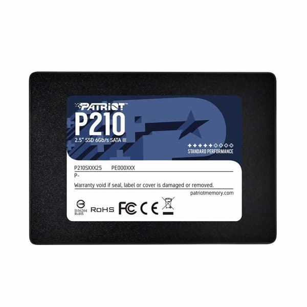 SSD - Patriot-minne - P210 - 128 GB - Internt - 2,5 tum - SATA 6 Gb/s