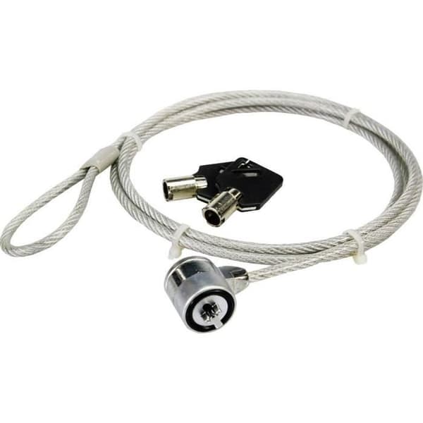 Antivirus för bärbar dator - RENKFORCE - RF-4777544 - Stål kabel - 1500 mm - 2 nycklar