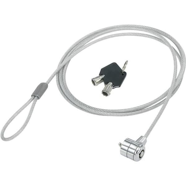 Antivirus för bärbar dator - RENKFORCE - RF-4777544 - Stål kabel - 1500 mm - 2 nycklar