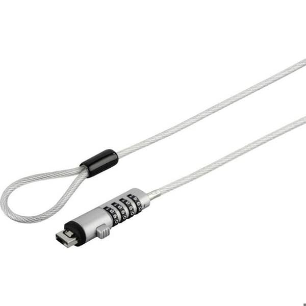 Hama Laptop Lock Kombinationslås 40 mm USB-Notebookschloss mit Zahlenkocombination