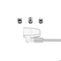 Miniatyrbild 3 av 3: Stöldskyddssystem - Kensington säkerhetstillbehör - K68001WW - ClickSafe 3-i-1 ankarpaket för T-Bar, Wedge, Nano Slots