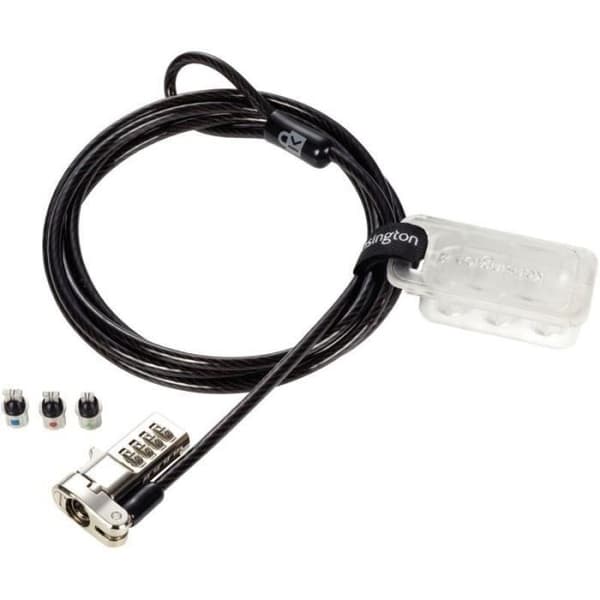 Universal säkerhetskabel - ACCO - 3 i 1 - Kompatibel med Kensington standard, nano och wedge slots
