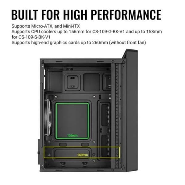 AeroCool Fodral CS-109 Svart RGB USB 3.0 Mini Tower - 4711099472376