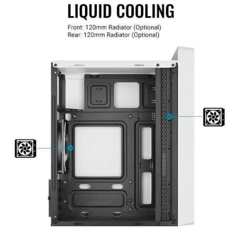 AeroCool PC-fodral CS-109 RGB USB 3.0 Mini Tower vit - 4711099472383