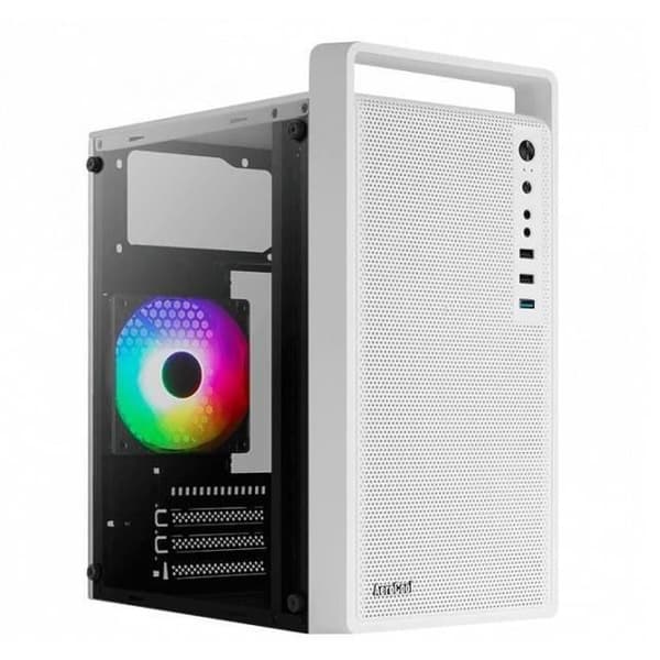 AeroCool PC-fodral CS-109 RGB USB 3.0 Mini Tower vit - 4711099472383