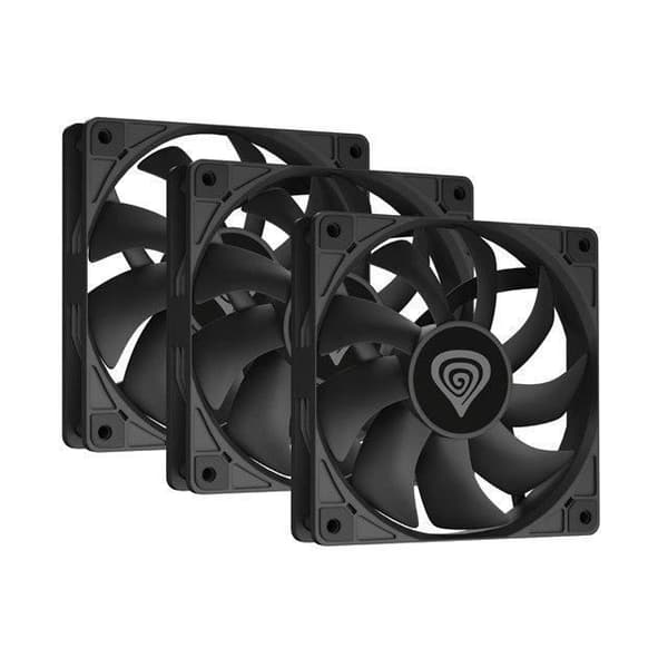 Natec Kylfläkt Genesis Oxal 120 3 stycken - 5901969439144 Svart
