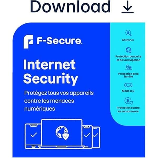Antivirus - F-SECURE - Internet Säkerhet - 1 År - 3 Enheter - Nedladdning