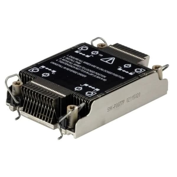 Super Micro Cooler Server SUPERMICRO (4189) 1U passiv - SNK-P0077P Svart, Rostfritt stål