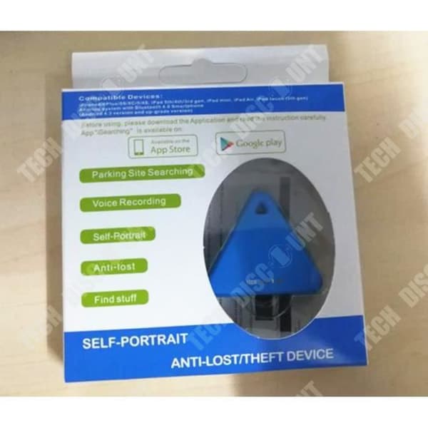 TD® Anti förlorad triangulär vit enhet detektor bluetooth larm objekt tillbehör äldre barn husdjur