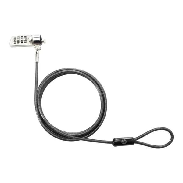 Kabellås - HP - T0Y16AA - 1,22 m - Svart - Galvaniserat stål