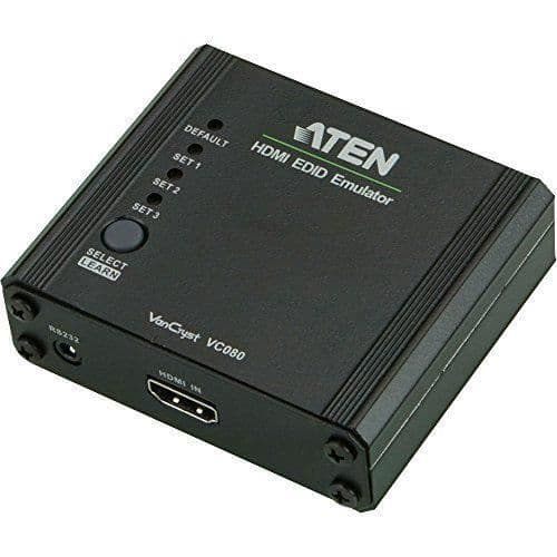 ATEN VC080-AT EDID HDMI-emulator - 4710423779259 Svart