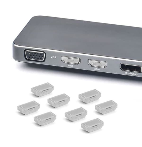 Stöldskyddssystem - Smartkeeper säkerhetstillbehör - HMD04PKGY - Essential / 4 HDMI-portblockerare + nyckel/Grå