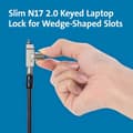 Miniatyrbild 2 av 4: Stöldskyddssystem - Kensington säkerhetstillbehör - K60500WW - Nyckellås för Slim N17 2.0 Laptop