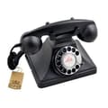 Miniatyrbild 1 av 4: GPO 200 Classic Rotary Dial Telefon Svart - 45097