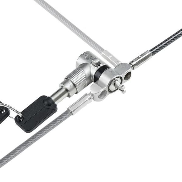 Stöldskyddskabel - STARTECH.COM - 2m - Noble Wedge/K-Slot/Nano-kompatibel - Skärtålig - Nyckellås