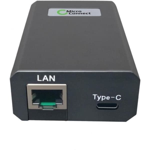 Ethernetkabel - MicroConnect - POEINJ-25W-USBC - 1000 Mbit/s - 100 m - Vit