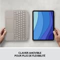 Miniatyrbillede 6 af 6: Aftageligt tastaturcover - LOGITECH - Combo Touch - Til iPad Pro 11-tommer (1., 2., 3. og 4. generation) - Sandfarvet