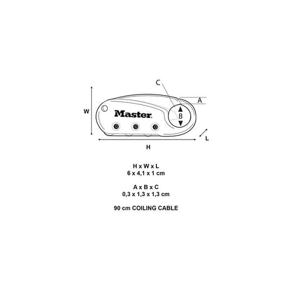 Master Lock 1551 Karbinhake...