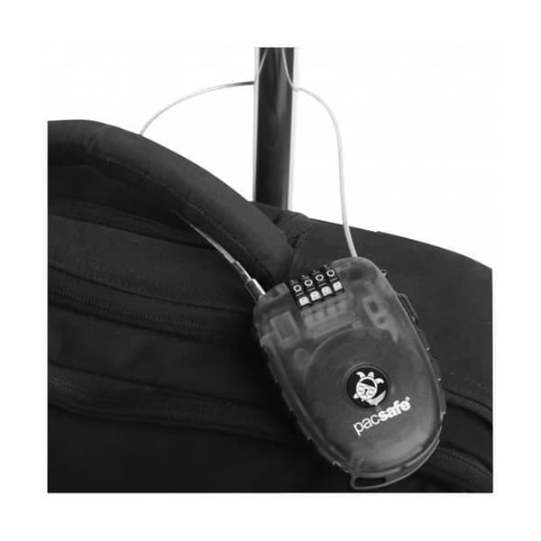 Kabelhänglås - Pacsafe - Retractasafe 250 - Svart färg - Vikt 90g - Referens 10280109