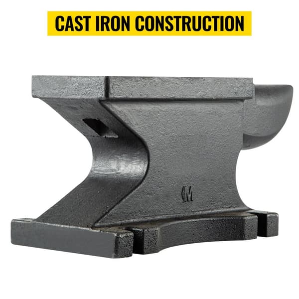 11kg städ med hörn och 17,2x8,9cm stor arbetsyta, gjutjärnsstruktur, poleringsbehandling, robust och stabil