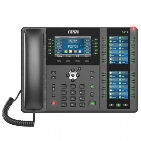 Enclume X210 telefon - 4,3 tums färgskärm - H.264 video codec - Bluetooth 4.2 - 10/100/1000 Mbps nätverk Svart