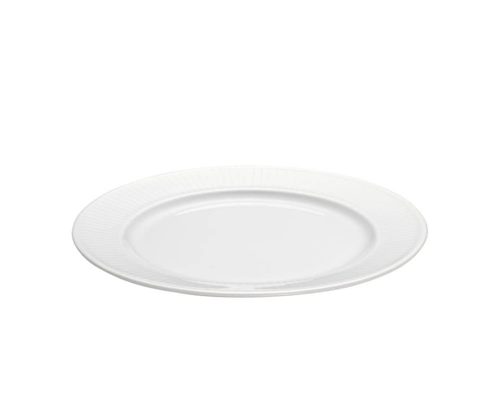 Plissé Tallrik Flat vit Ø 17 cm