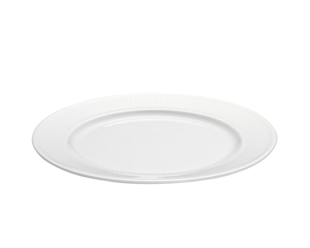 Plissé Tallrik Flat Ø 20 cm Vit