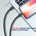 Miniatyrbilde 1 av 4: Swissten Datový Kabel Textile USB-C / Lightning 1,2 M Stříbrný
