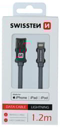 Pikkukuva 5 / 5: Swissten MFI Textile Fast Charge 3A Lightning Data and Charging Cable 1.2m