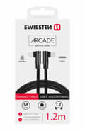 Miniatyrbillede 2 af 4: Swissten L Type Textile Universal Quick Charge 3.1 USB-C to Lightning Data and Charging Cable 1.2m