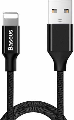 Baseus Yiven Textile Charge 2A Lightning Data and Charging Cable 1.2m