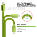 Miniatyrbilde 5 av 6: Swissten Datový Kabel Textile Usb / Lightning 1,2 M Zelený