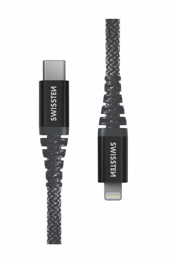 Swissten Kevlar Data Cable USB-C / Lightning 1.5m / 60w