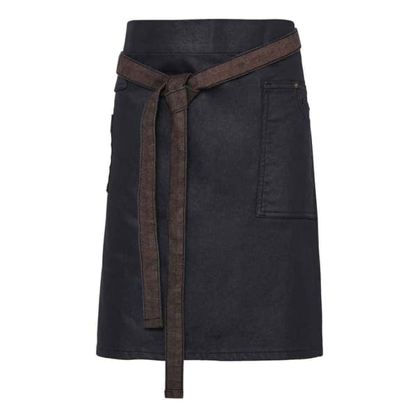 Premier Unisex Adults Division Waxed Look Denim Waist Apron