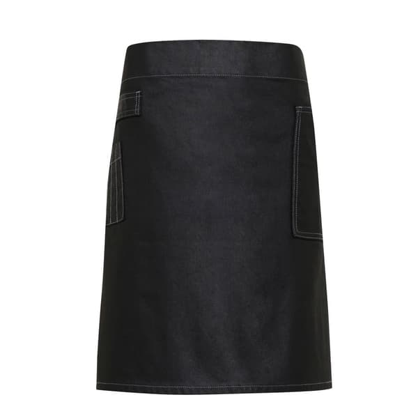Premier Unisex vuxenavdelning med vaxad look i denim förkläde i midjan