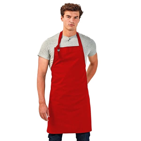 Premier Unisex Calibre Heavy Cotton Canvas Bib Apron (Pack of 2)