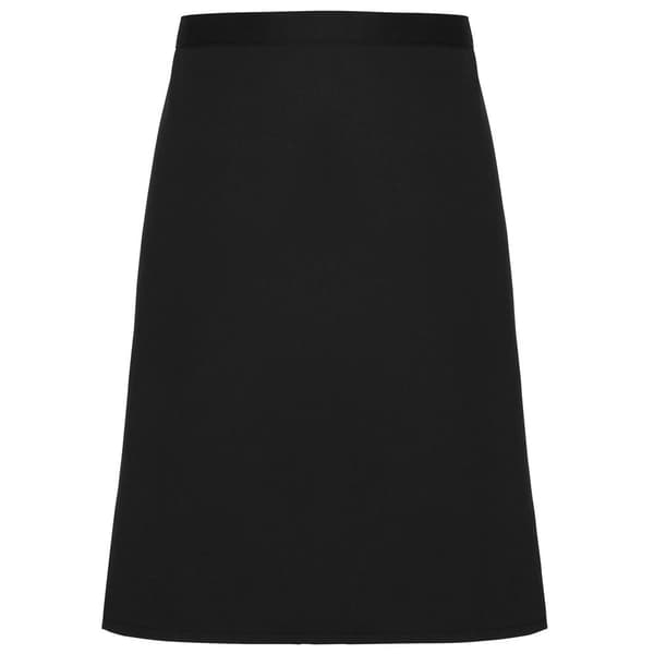 Premier Adults Unisex Fairtrade Mid-Length Apron Black One Size