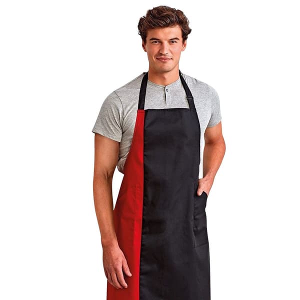 Premier Unisex Contrast Workwear Bib Apron