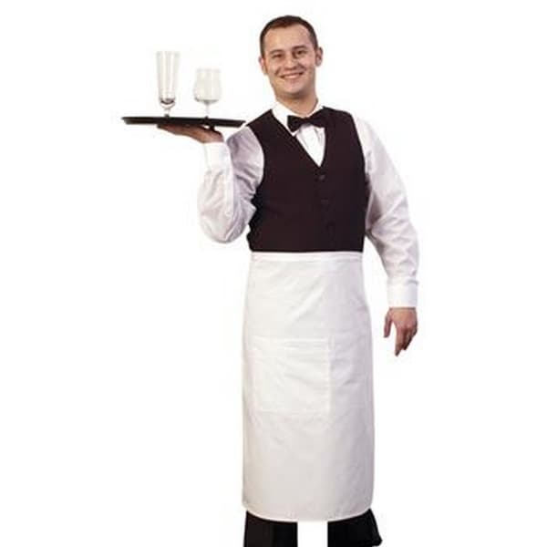 BonChef 31 tum Bistro förkläde White One Size