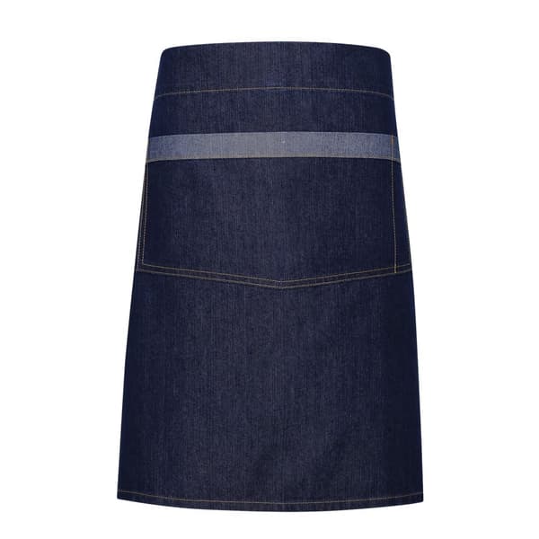 Premier Unisex domæne kontrast Denim denim talje forklæde Indigo Denim One Size