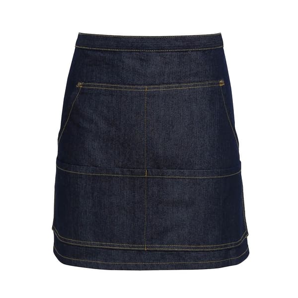 Premier Jeans Stitch Denim Midjeförkläde (2 st.) Indigo Denim One Size