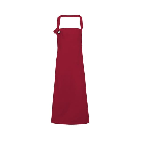 Premier Unisex Calibre förkläde i kraftig bomullscanvas Burgundy One Size