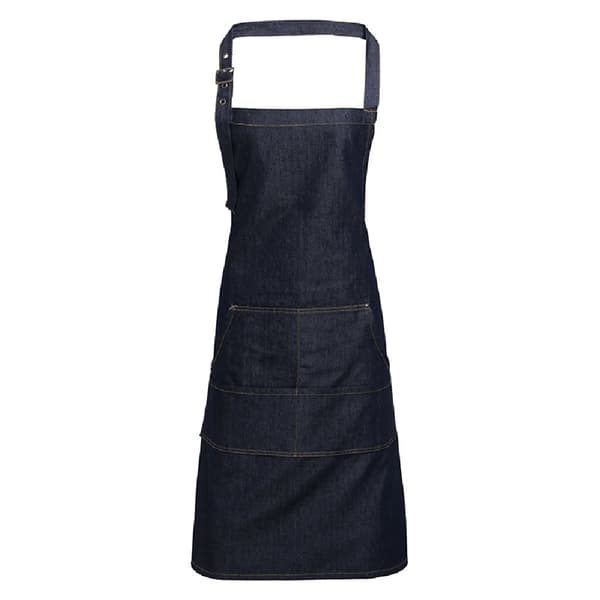 Premier Jeans Stitch Bib forklæde Indigo Denim One Size