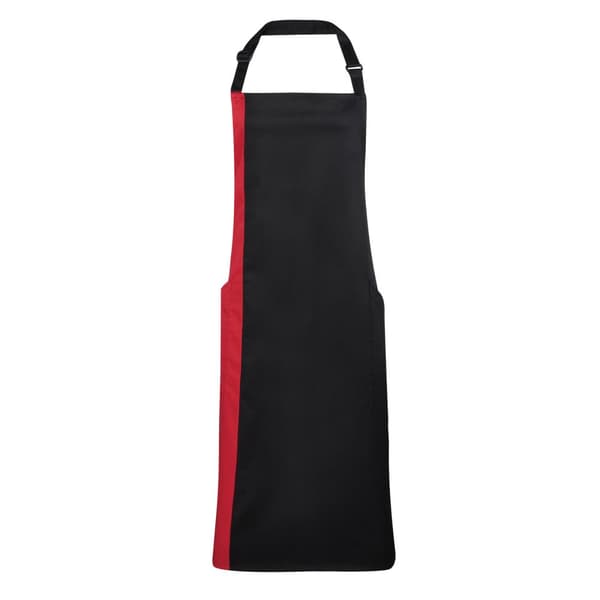 Premier Unisex Contrast Workwear Bib Apron (Pack of 2)