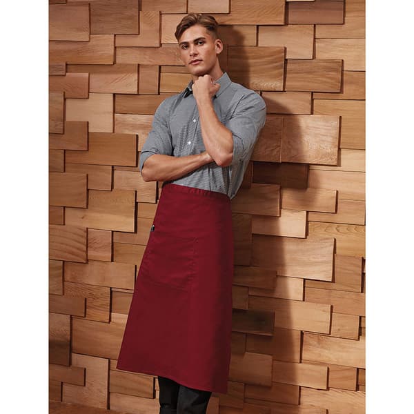 Premier Unisex Colours Bar Apron / Workwear (Long Continental Style)