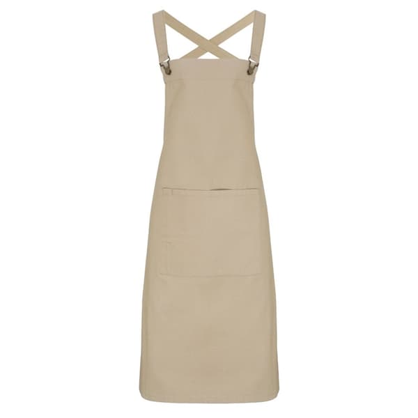 Premier Korsryg Barista Bib forklæde Khaki One Size