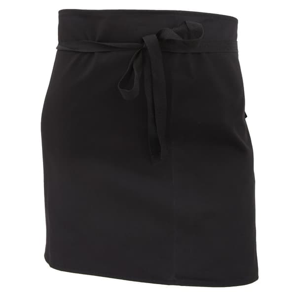 Dennys Dame/kvinde Economy kort forklæde til arbejdsbrug (uden lomme) (pakke med 2) Black One Size