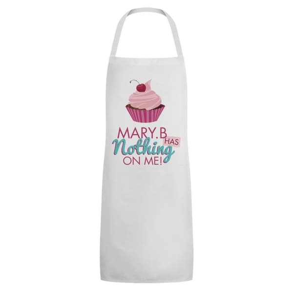 Grindstore Mary B Has Nothing On Me Apron White One Size