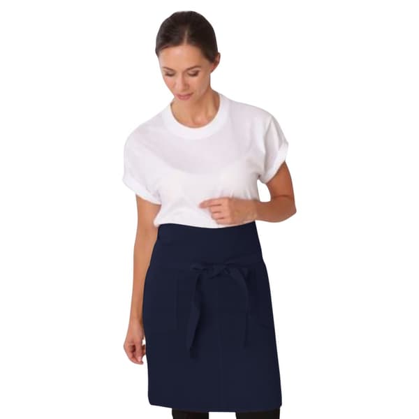 Dennys Vuxna/Unisex Originals midjeförkläde med ficka Navy Blue One Size